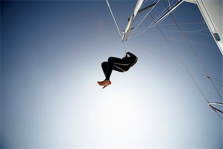 simsearch:600-02886707,k - Man Jumping off Boat Stock Photo - Premium Royalty-Free, Code: 600-01378691