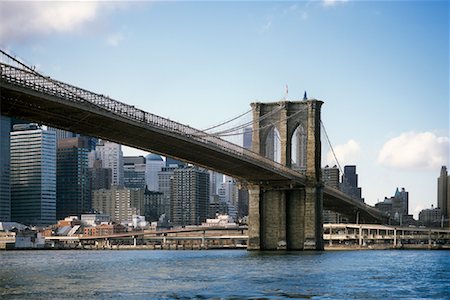 simsearch:600-03738427,k - Brooklyn Bridge, New York City, New York, USA Foto de stock - Sin royalties Premium, Código: 600-01378760