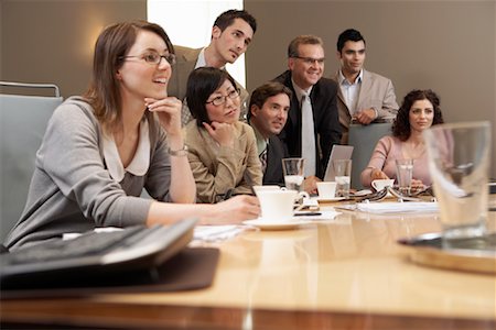 simsearch:600-01464382,k - Business People at Meeting Stock Photo - Premium Royalty-Free, Code: 600-01407338