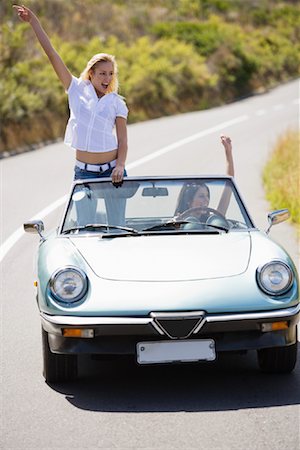 Women in Convertible Stock Photo - Premium Royalty-Free, Code: 600-01459212