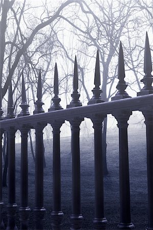 Wrought Iron Fence Foto de stock - Sin royalties Premium, Código: 600-01464593