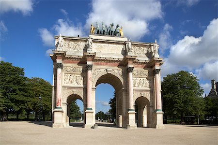 Arc de Triomphe du Carrousel, Paris, France Stock Photo - Premium Royalty-Free, Code: 600-01541038