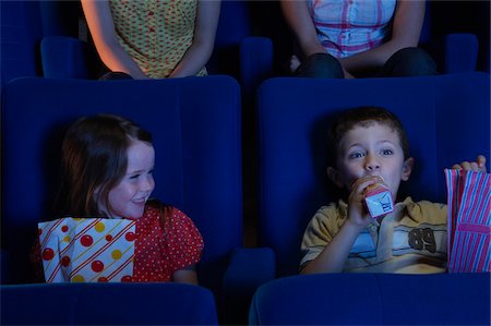 Children at Movie Theatre Stock Photo - Premium Royalty-Free, Code: 600-01572009