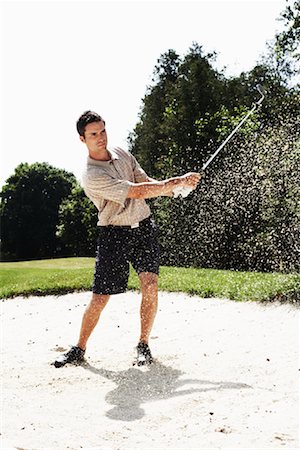 Man Golfing Stock Photo - Premium Royalty-Free, Code: 600-01581820