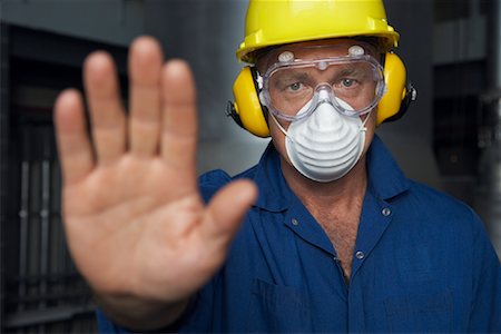 simsearch:700-00092284,k - Worker Wearing Protective Gear Stock Photo - Premium Royalty-Free, Code: 600-01582074