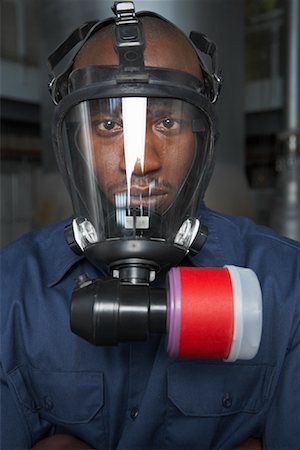 simsearch:700-00092284,k - Worker with Gas Mask Stock Photo - Premium Royalty-Free, Code: 600-01582071