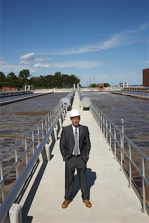 Businessman at Water Treatment Plant Stock Photo - Premium Royalty-Free, Code: 600-01582116