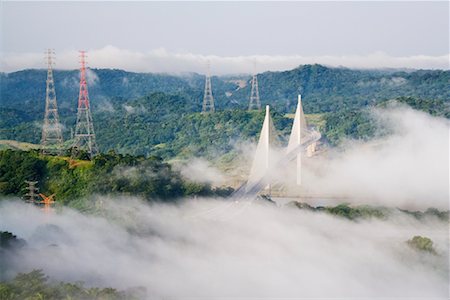 simsearch:700-01374382,k - The New Millennium Panama Canal Bridge, Panama Stock Photo - Premium Royalty-Free, Code: 600-01594029