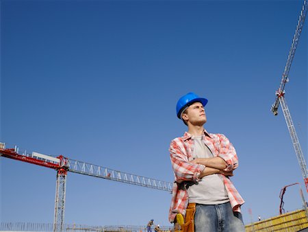 Portrait of Construction Worker Stock Photo - Premium Royalty-Free, Code: 600-01593850