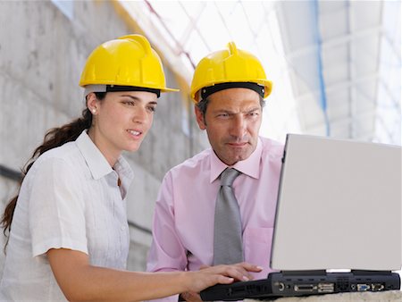 simsearch:600-01788826,k - Engineers Using Laptop Computer Stock Photo - Premium Royalty-Free, Code: 600-01593901