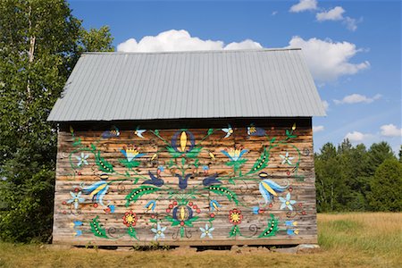 Exterior of Colourful Barn Stock Photo - Premium Royalty-Free, Code: 600-01606922