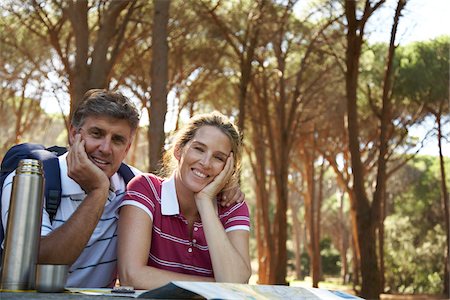 simsearch:600-01693945,k - Portrait of Couple Outdoors Stock Photo - Premium Royalty-Free, Code: 600-01614579
