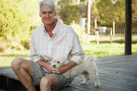 simsearch:700-00897631,k - Portrait of Man With His Dog Stock Photo - Premium Royalty-Free, Code: 600-01614644