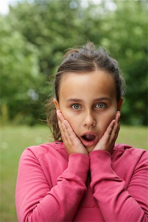 surprised kids - Portrait of Girl Stock Photo - Premium Royalty-Free, Code: 600-01614766