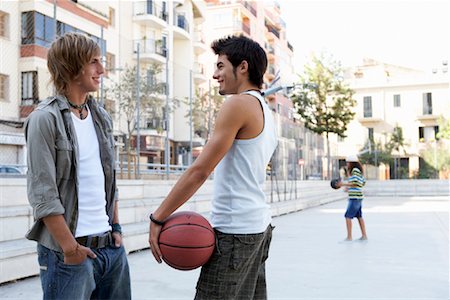 Young Men Outdoors Stock Photo - Premium Royalty-Free, Code: 600-01616458
