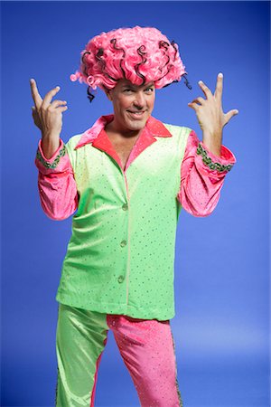 flamboyant - Portrait of Man in Costume Stock Photo - Premium Royalty-Free, Code: 600-01613473