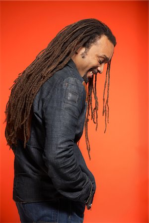 dreadlocks on african americans - Portrait of Man Stock Photo - Premium Royalty-Free, Code: 600-01613485