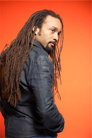 dreadlocks on african americans - Portrait of Man Stock Photo - Premium Royalty-Free, Code: 600-01613486