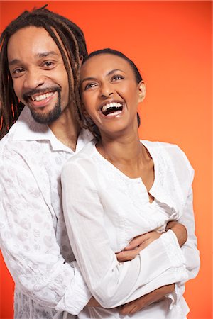 dreadlocks on african americans - Portrait of Couple Stock Photo - Premium Royalty-Free, Code: 600-01613496