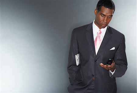 simsearch:700-03058969,k - Businessman Reading Text Message Stock Photo - Premium Royalty-Free, Code: 600-01613699