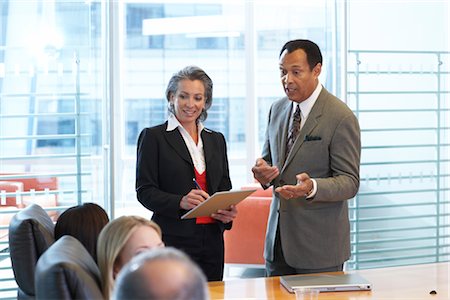 simsearch:600-01224439,k - Business Meeting in Boardroom Stock Photo - Premium Royalty-Free, Code: 600-01613738