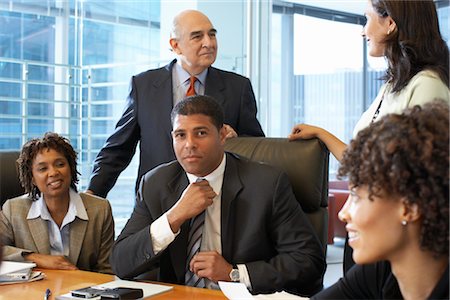 simsearch:700-01464207,k - Business People in Meeting Stock Photo - Premium Royalty-Free, Code: 600-01613811