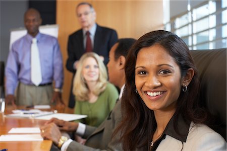 simsearch:700-01464207,k - Business People in Meeting Stock Photo - Premium Royalty-Free, Code: 600-01613838