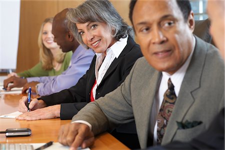 simsearch:700-01464207,k - Business People in Meeting Stock Photo - Premium Royalty-Free, Code: 600-01613851