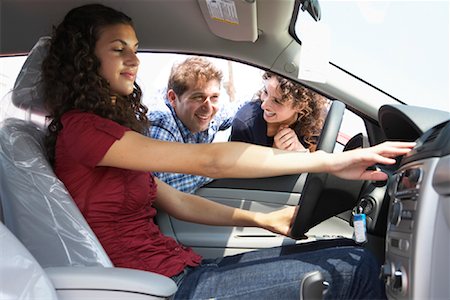 family inside car - Teenager and Family Shopping For New Car Stock Photo - Premium Royalty-Free, Code: 600-01645935