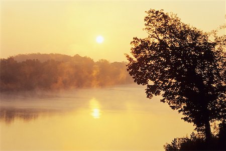 simsearch:600-02265124,k - Mist on Cumberland River, Tennessee, USA Stock Photo - Premium Royalty-Free, Code: 600-01670762