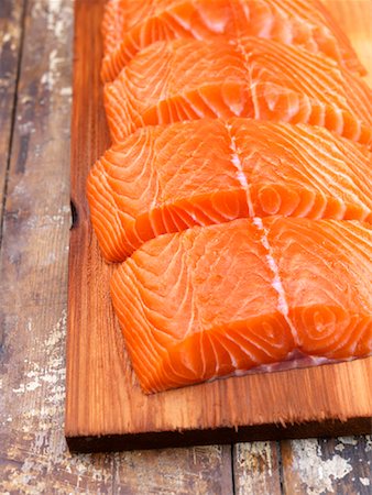fish slice - Raw Fish Stock Photo - Premium Royalty-Free, Code: 600-01695065