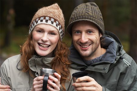 simsearch:600-01693945,k - Portrait of Couple Outdoors Stock Photo - Premium Royalty-Free, Code: 600-01693936
