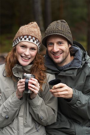 simsearch:600-01693945,k - Portrait of Couple Outdoors Stock Photo - Premium Royalty-Free, Code: 600-01693937