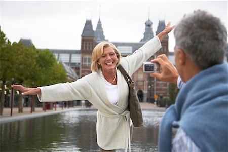 dutch ethnicity - Couple at Rijksmuseum, Amsterdam, Netherlands Stock Photo - Premium Royalty-Free, Code: 600-01716165