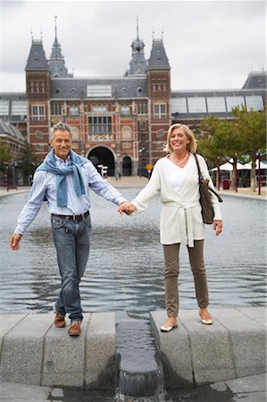 dutch ethnicity - Couple at Rijksmuseum, Amsterdam, Netherlands Stock Photo - Premium Royalty-Free, Code: 600-01716162