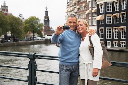 dutch ethnicity - Couple Taking Photo of Themselves Amsterdam, Netherlands Stock Photo - Premium Royalty-Free, Code: 600-01716172