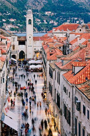 sunrise city street - Old City of Dubrovnik, Croatia Stock Photo - Premium Royalty-Free, Code: 600-01717521