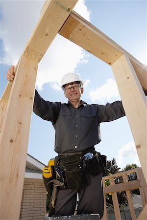 Portrait of Construction Worker Stock Photo - Premium Royalty-Free, Code: 600-01742646