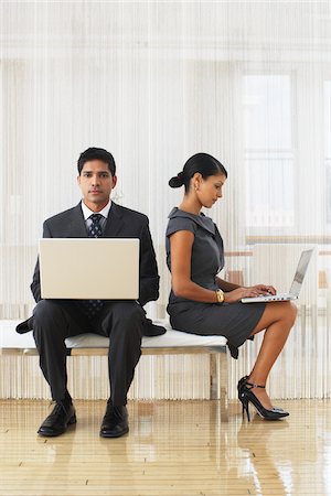 staff (female) - Businesspeople with Laptop Computers Stock Photo - Premium Royalty-Free, Code: 600-01753549