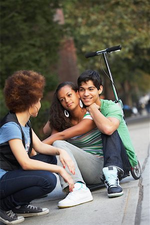 simsearch:600-02200233,k - Teenagers Hanging Out Stock Photo - Premium Royalty-Free, Code: 600-01764109
