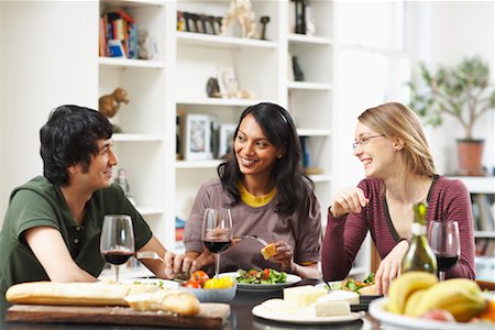 People Eating Dinner Stock Photo - Premium Royalty-Free, Code: 600-01764687