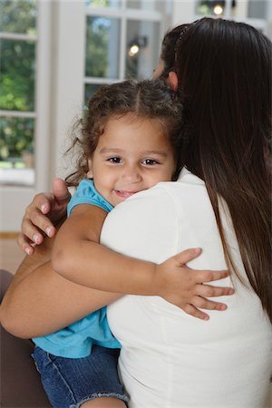 simsearch:600-03805556,k - Mother and Daughter Hugging Stock Photo - Premium Royalty-Free, Code: 600-01787585