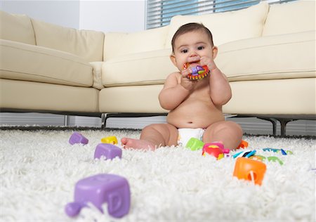 simsearch:600-01172751,k - Baby Playing With Toys Stock Photo - Premium Royalty-Free, Code: 600-01787687