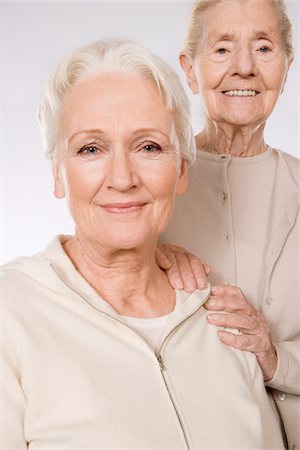 elderly poses - Portrait of Mother and Daughter Stock Photo - Premium Royalty-Free, Code: 600-01788474