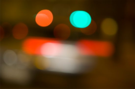 city lights background. Blurred City Lights at Night