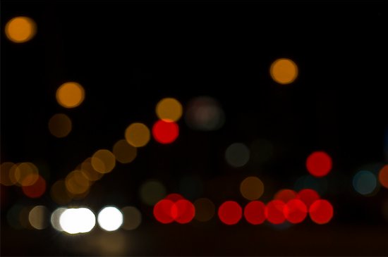 city lights background. Blurred City Lights at Night