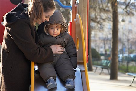 simsearch:600-07584876,k - Mother and Child at Playground, Paris, France Stock Photo - Premium Royalty-Free, Code: 600-01956047