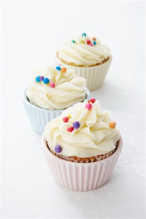 sprinkles - Close-up of Cupcakes Stock Photo - Premium Royalty-Free, Code: 600-02033701