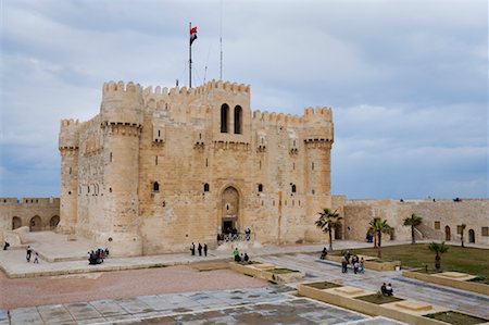 Fort of Qaitbay, Alexandria, Egypt Foto de stock - Sin royalties Premium, Código: 600-02033806