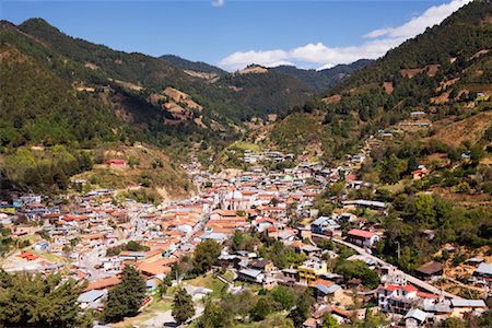 simsearch:600-03004085,k - Overview of Town, Angangueo, Michoacan, Mexico Stock Photo - Premium Royalty-Free, Code: 600-02045916